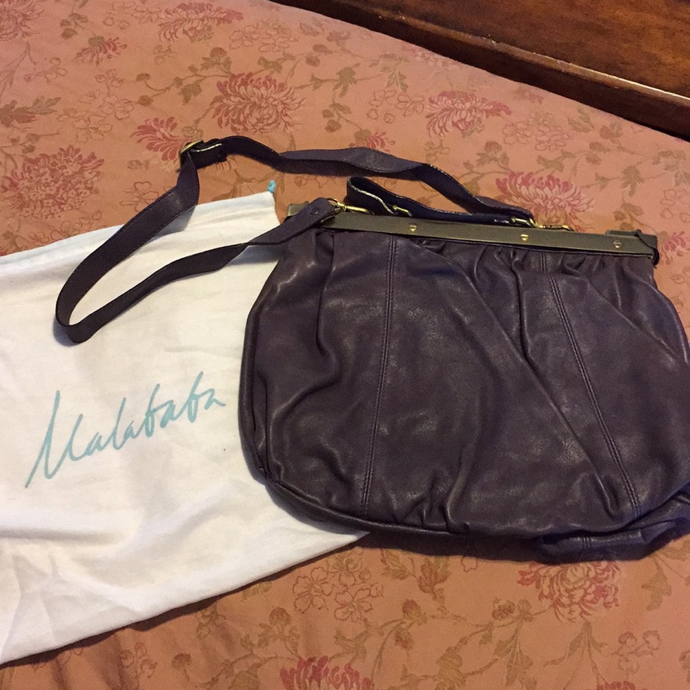 Malababa all leather purse with strap from Spain